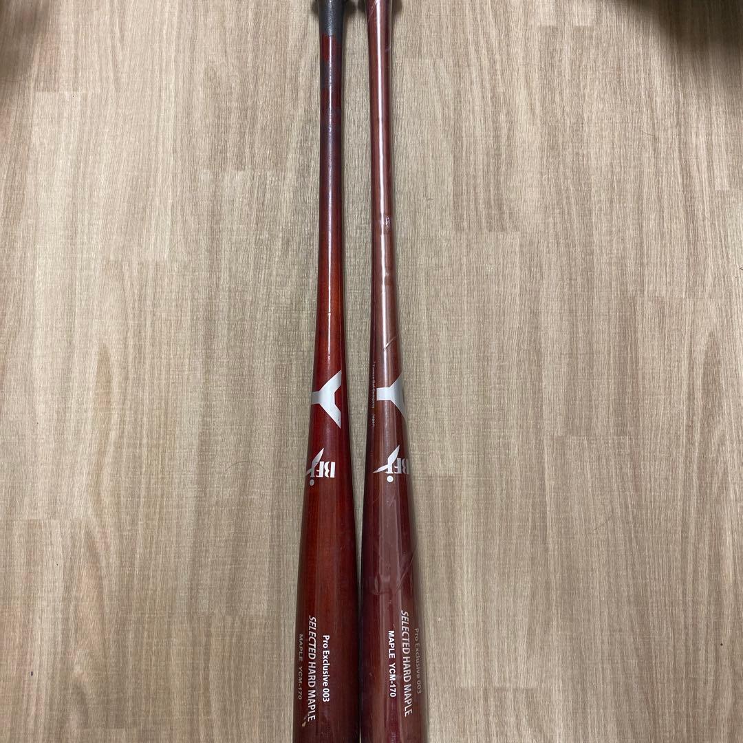 ヤナセ003ハードメープルバット2本⭐️新品一本⭐️ 楽天市場】ヤナセ 硬式木製バット ハードメイプル BFJマーク入り 硬式