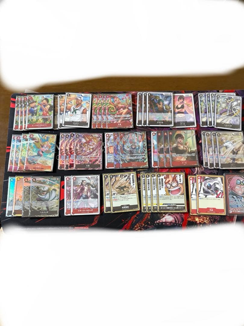 赤黒コビーデッキ　ワンピースカード　フルパラ　孔雀　ひばり　パラレル　リーダー ワンピースカード 赤黒コビー デッキ リーダーパラレル 孔雀 コビー