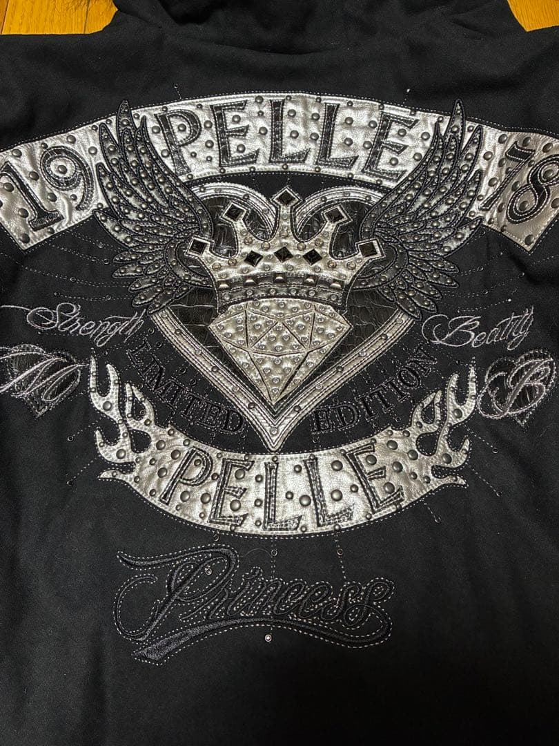 【希少】PELLE PELLE スタジャン XL 刺繍ロゴ HIPHOP