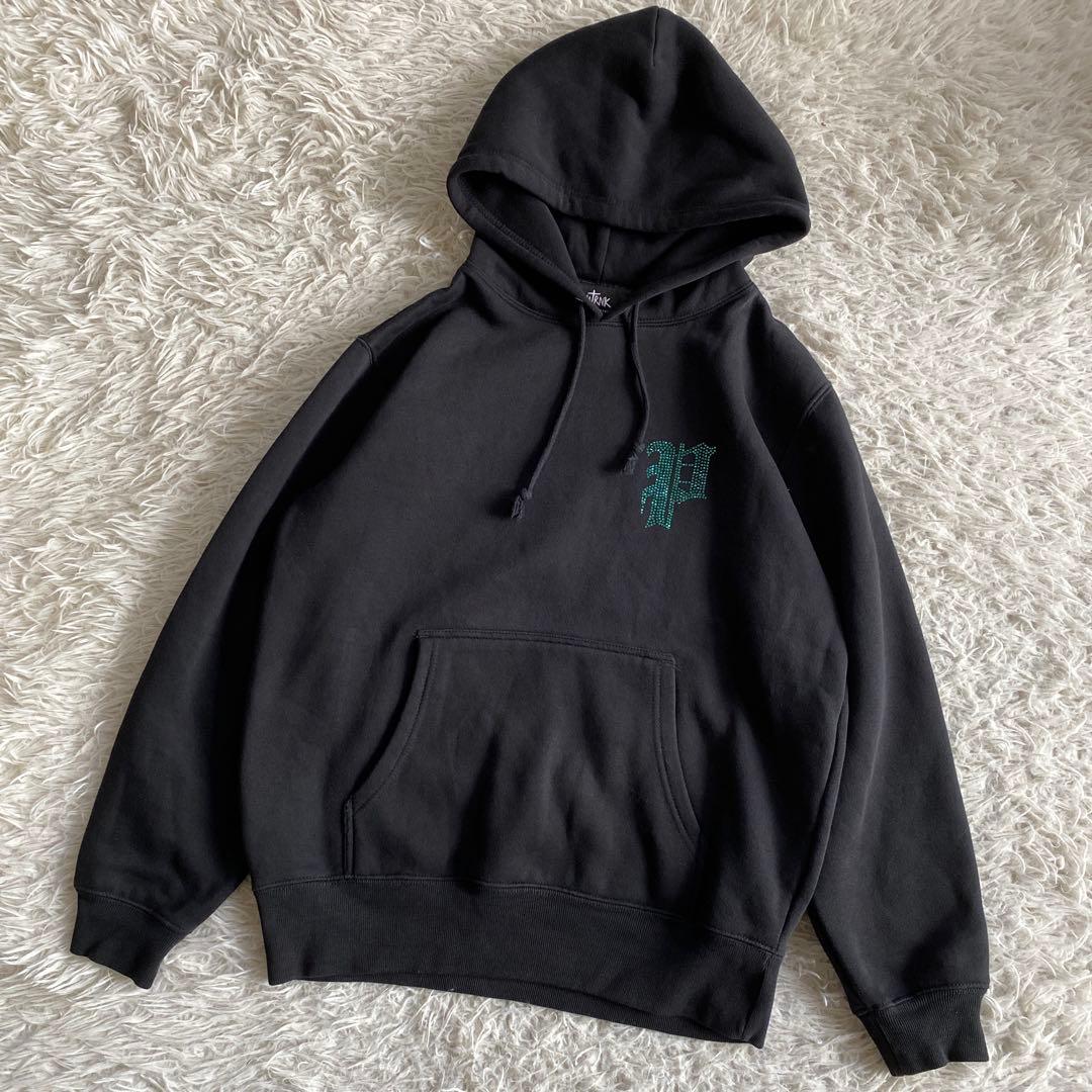 PHATRNK ファットランクキラキララインストーンパーカー ブルー - メルカリ