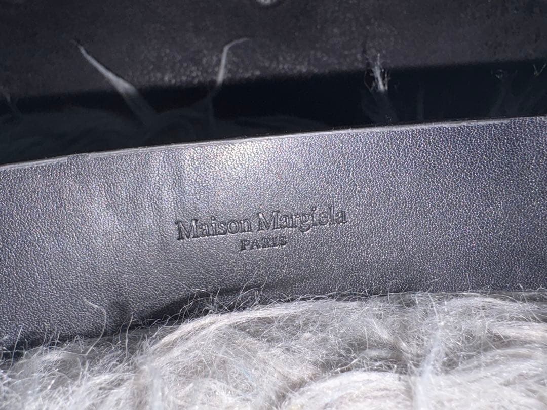 Maison Margiela ブラックレザーベルト　ぶーちゃん