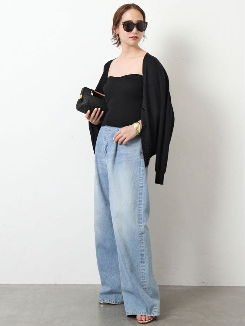 Deuxieme Classe タックバギーデニム