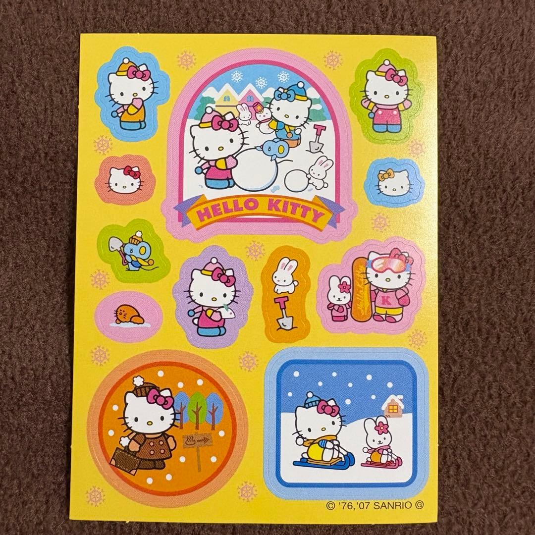 2000年初期サンリオ ハローキティシール 新品 まとめ売り 平成シール