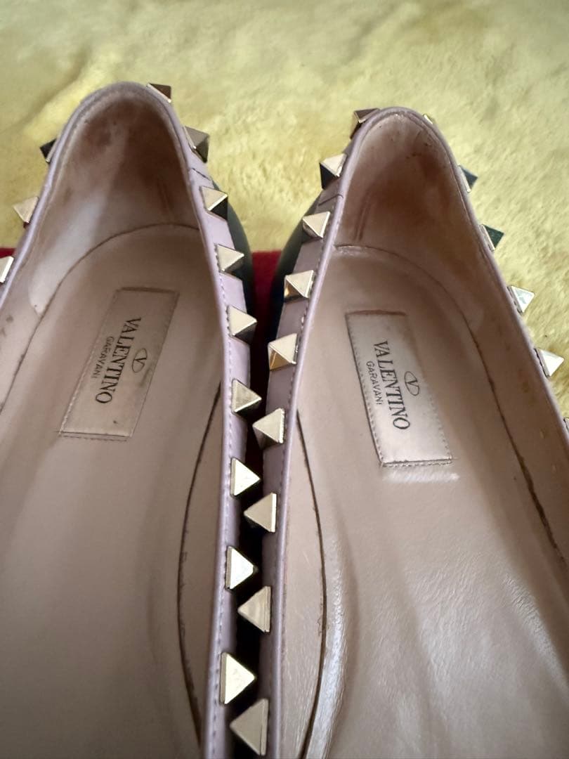 ヴァレンティノ ロックスタッズ パンプス 37 ネイビー - メルカリ