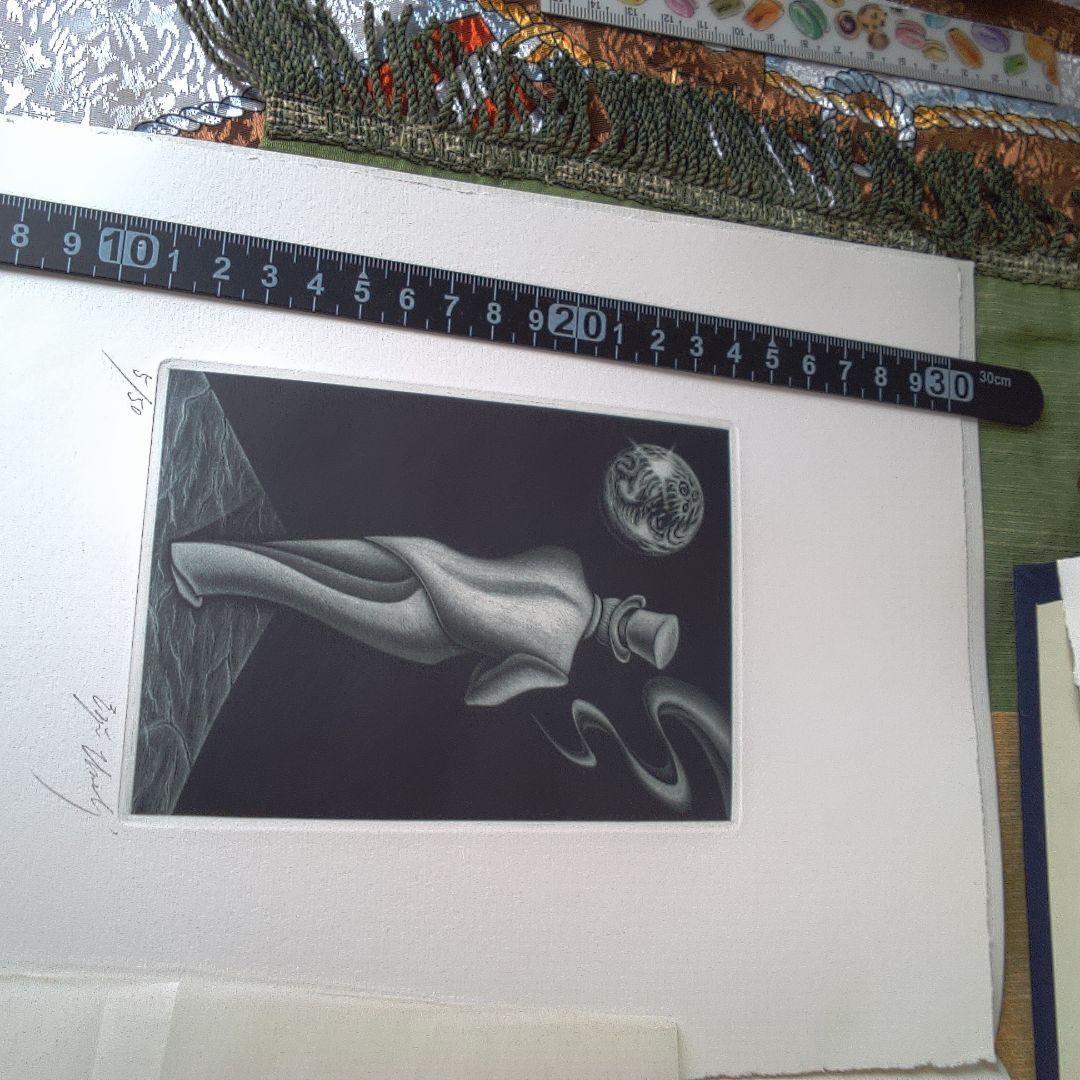 版画 古書 稲垣足穂 梅木英治 版画?