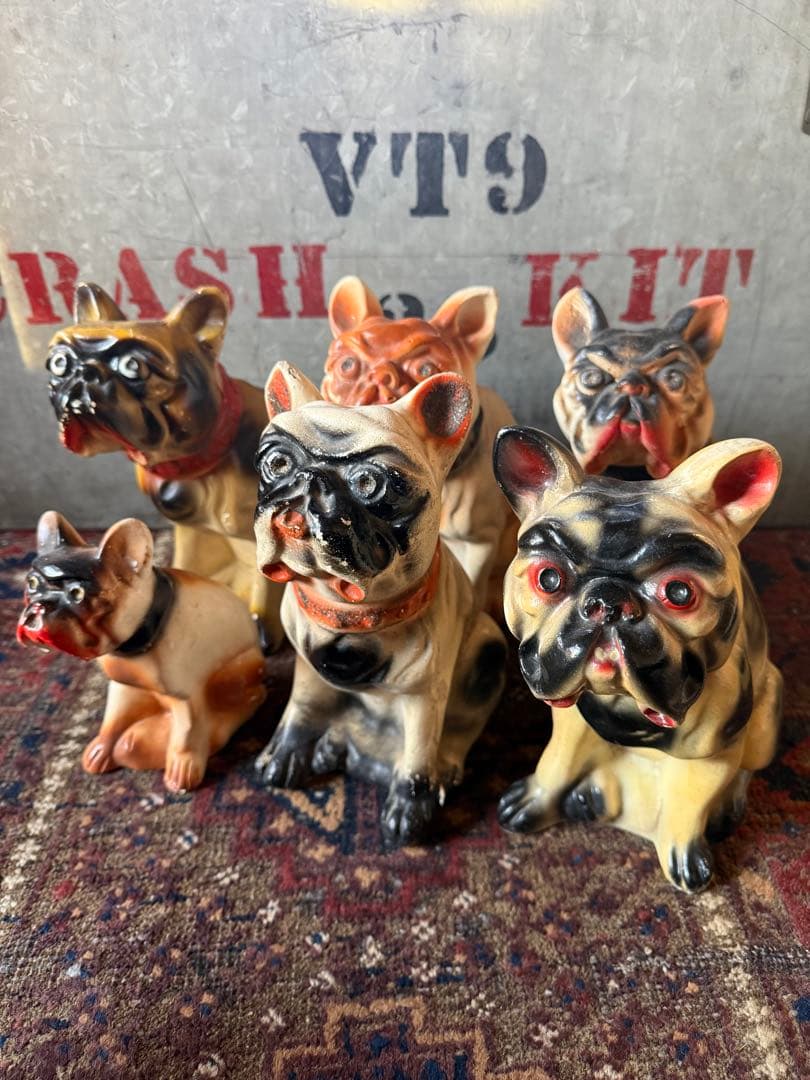 Y*O様 Vintage Chalkware Bulldog Chalkware Bull Dog｜チョーク素材のブルドッグ