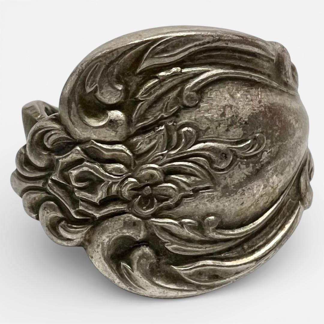 リング 14号 ビンテージ 幅広 スプーンリング USA ヒッピー CR0380