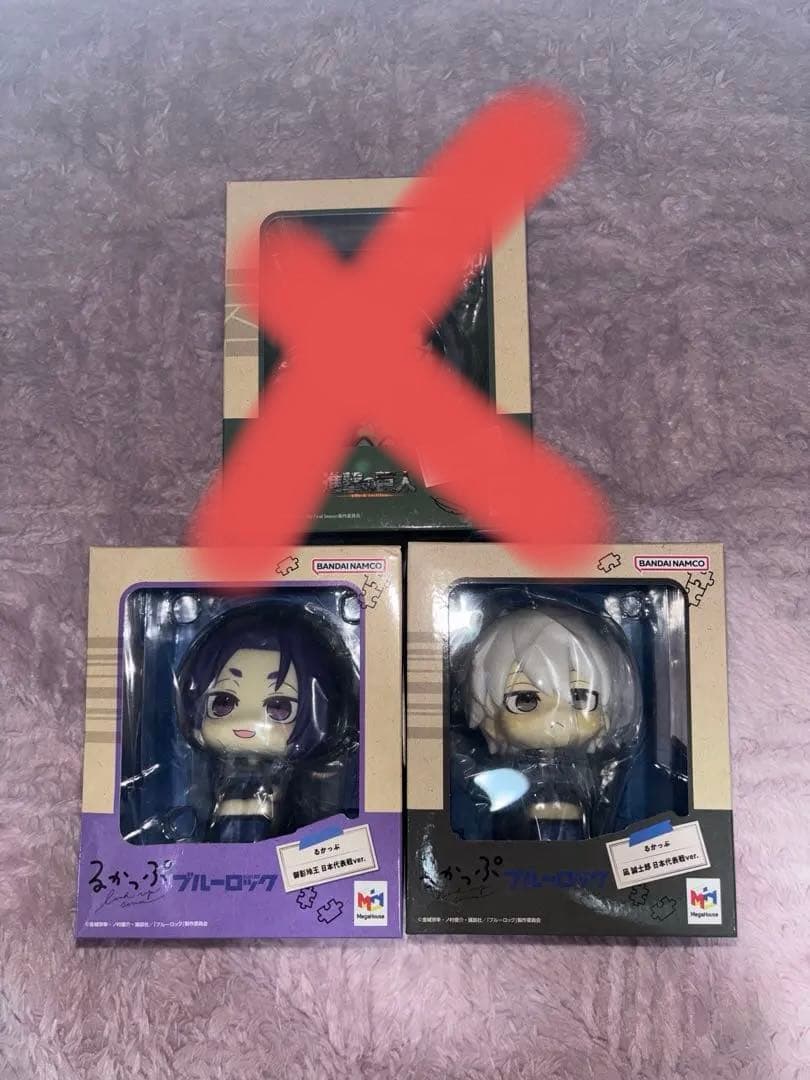 凪 誠士郎・御影玲王・リヴァイ LOOK UP るかっぷフィギュア 3体セット