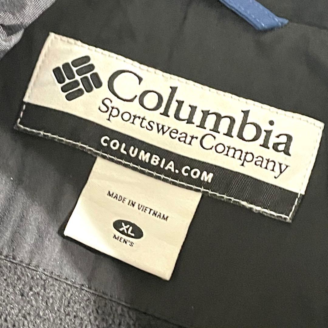 コロンビア 中綿 ナイロンジャケット ネイビー ブラック XL 切替デザイン