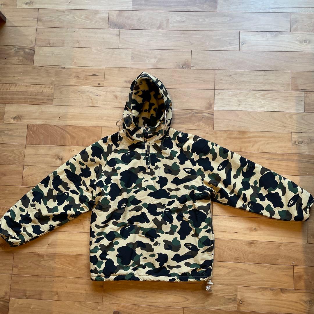 A BATHING APE カモフラ ハーフジップ ナイロンジャケット