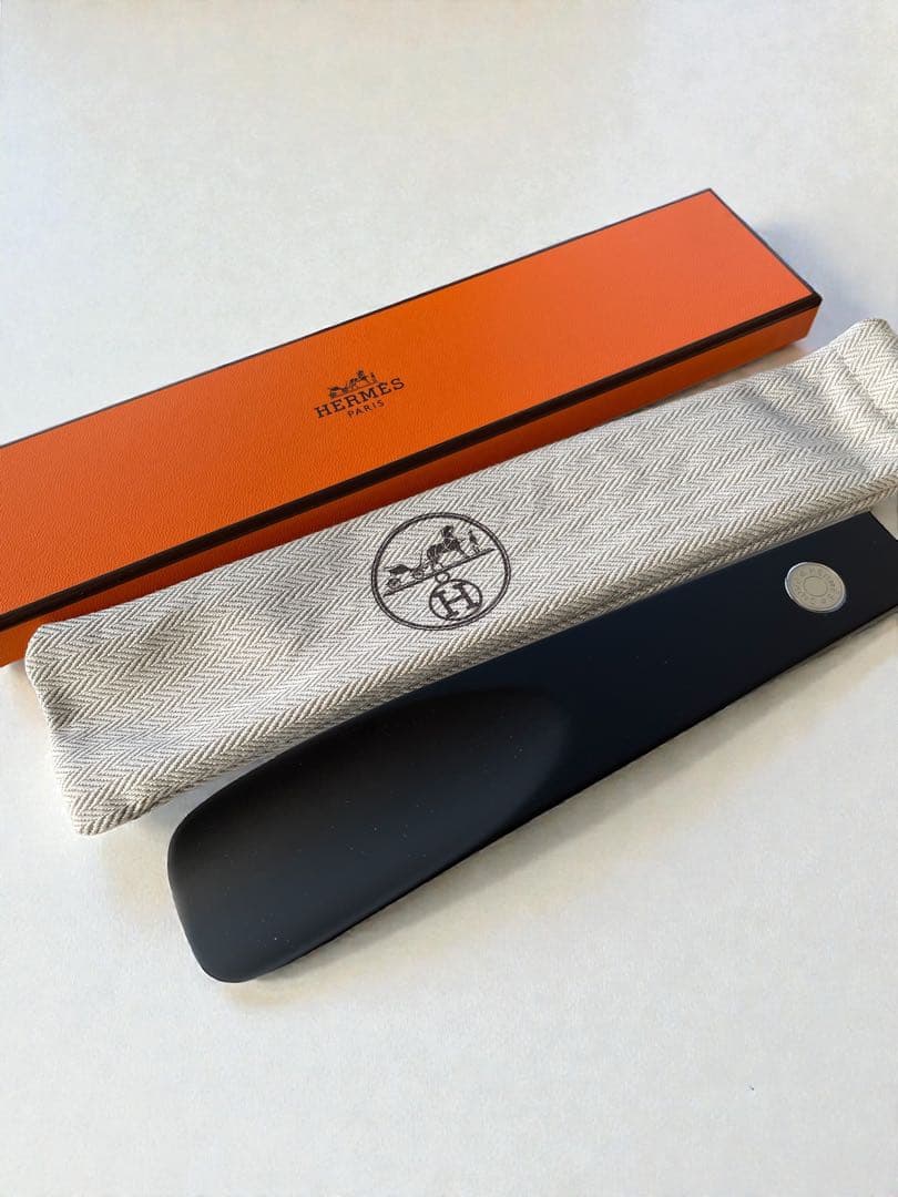HERMES エルメス シューホーン 靴べら ブラック