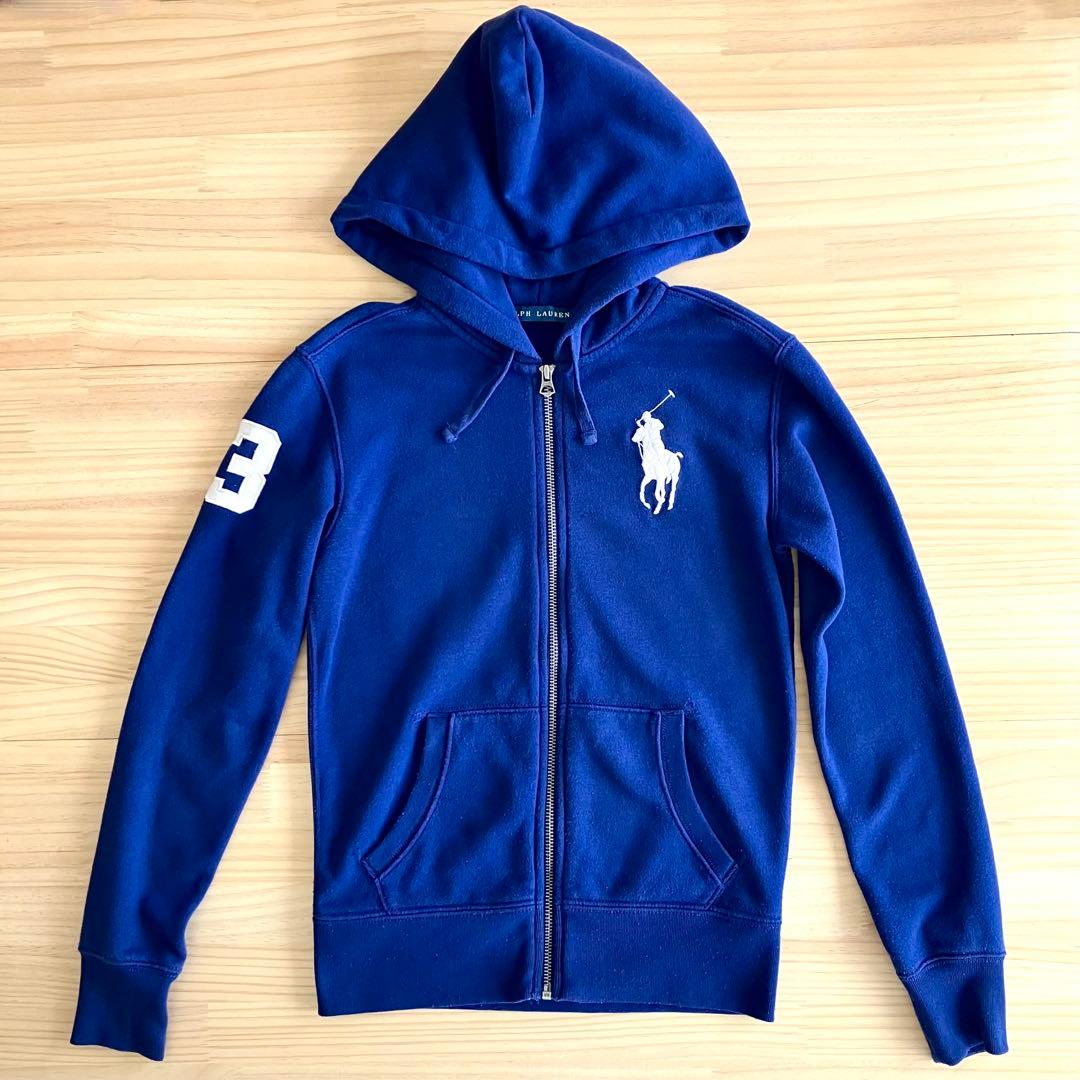 ラルフローレン ビッグポニー ジップアップ パーカー XS JP:S相当