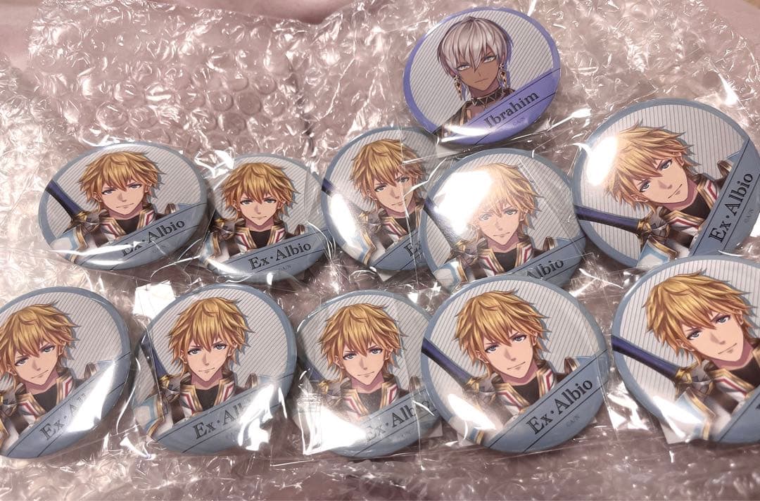 にじさんじ エクスアルビオ イブラヒム welcomeグッズ 缶バッジ - メルカリ