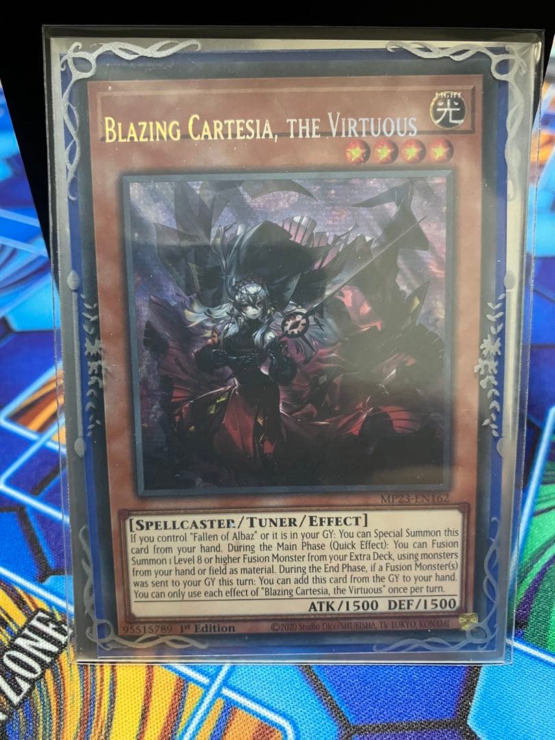 遊戯王英語版　赫の聖女カルテシアシークレットレア 1st Edition