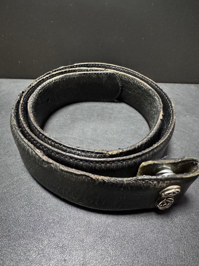 クロムハーツ 1.5インチ ベルトストラップ 32インチ フローラルボタン
