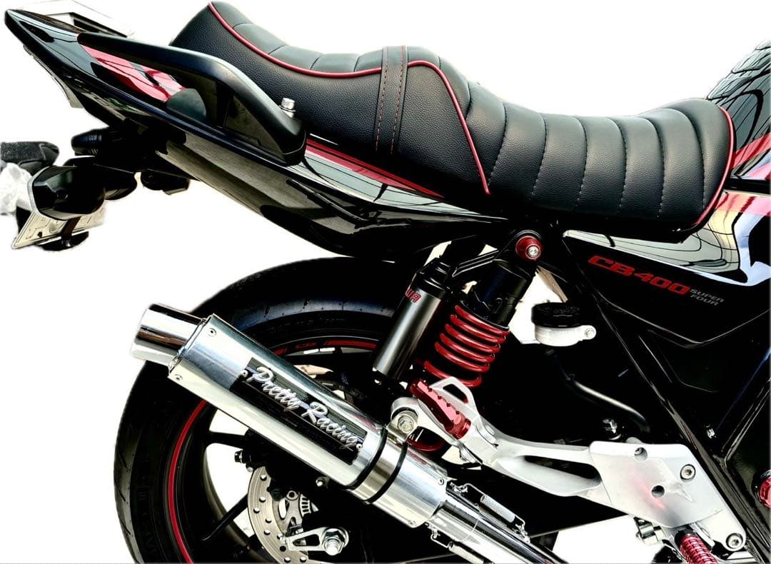 赤パイピングタックロールシート ホンダ CB400SF SB NC39 NC42 - メルカリ