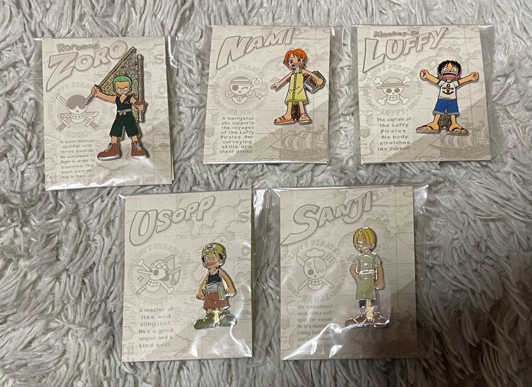 ワンピース　アニメイト　幼少期　ピンバッジ　ピンズ　5個セット