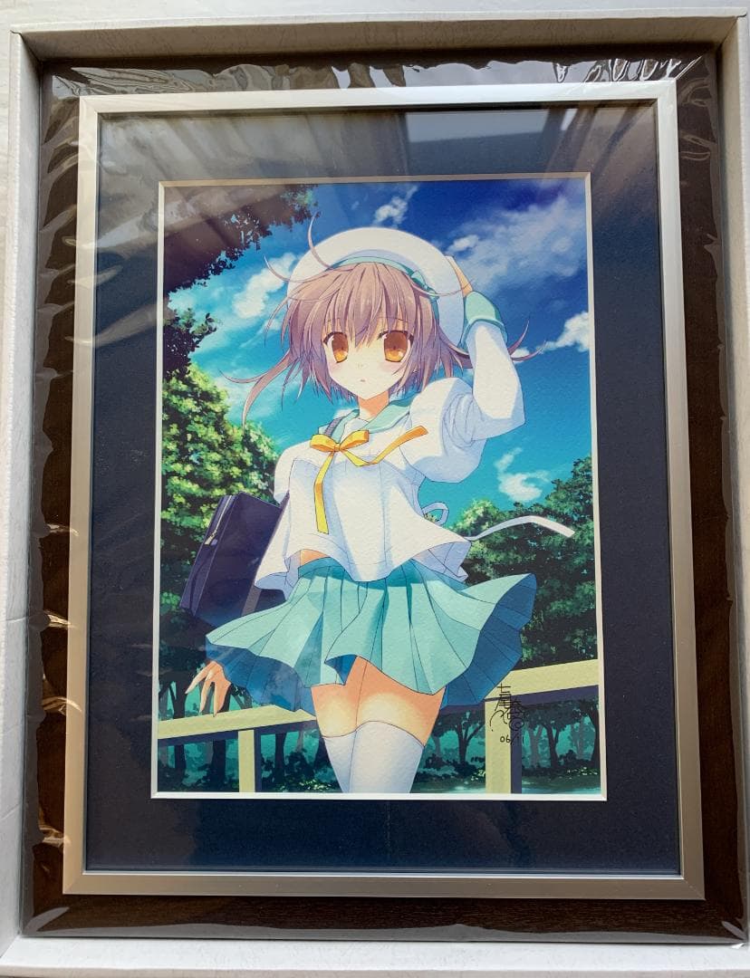 【保証書有】七尾奈留 先生 K-BOOKSジークレー 直筆サイン入り複製原画