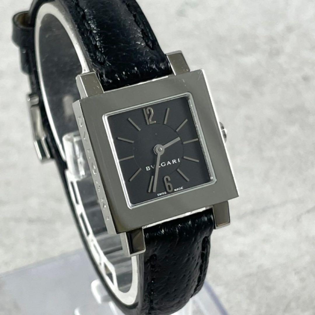 ブルガリ SQ 22 SL ステンレススチール クォーツ腕時計 箱保証書 稼働