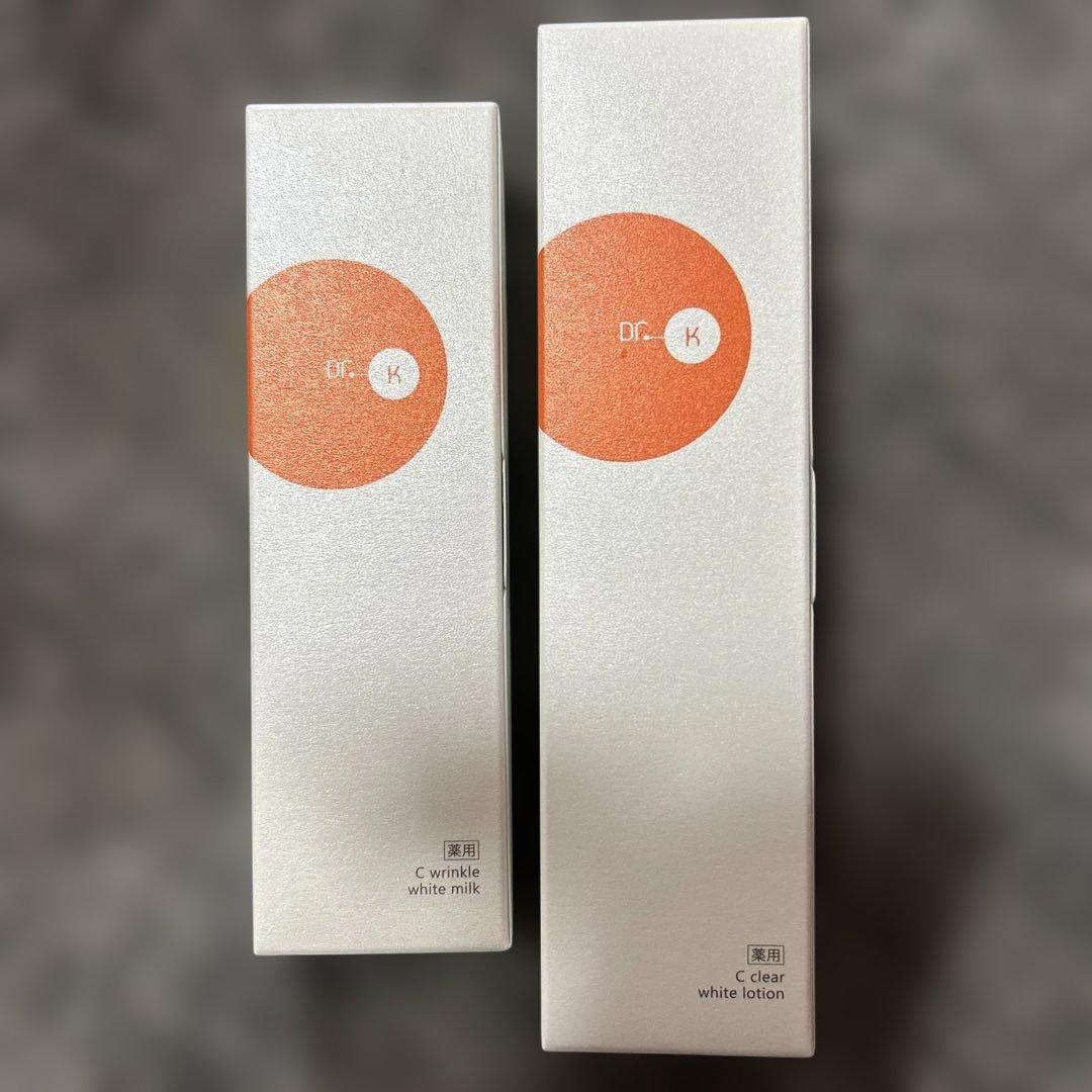 Dr.K クリアホワイトローション、　リンクルホワイトミルク