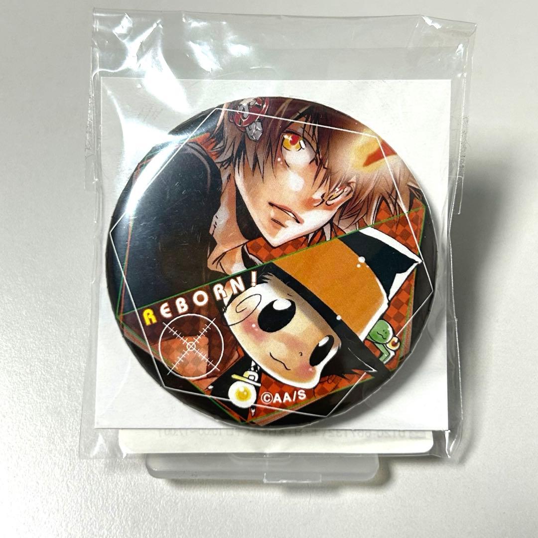 家庭教師ヒットマンREBORN！　スナック特典缶バッジ　ツナ　リボーン　JF グッズ-バッチ】家庭教師ヒットマンREBORN! 缶バッジ 「ツナ&リボーン