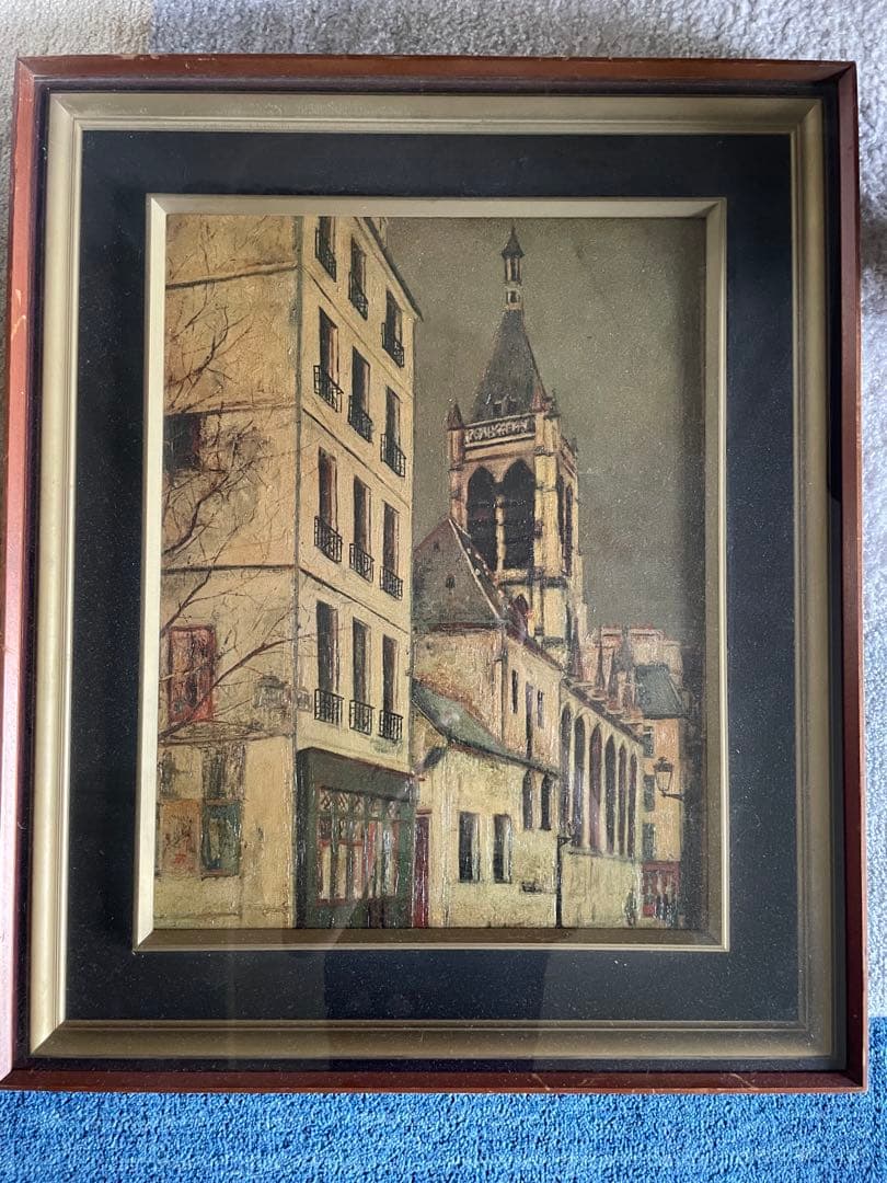 モーリス•ユトリロ　複製画 モーリス・ユトリロ 絵画 パリ 風景画 フランス インテリア 複製版画