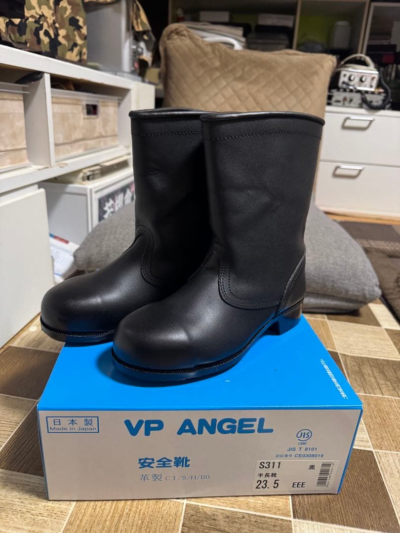 VP ANGEL 安全靴 S311 23.5 EE ブラック