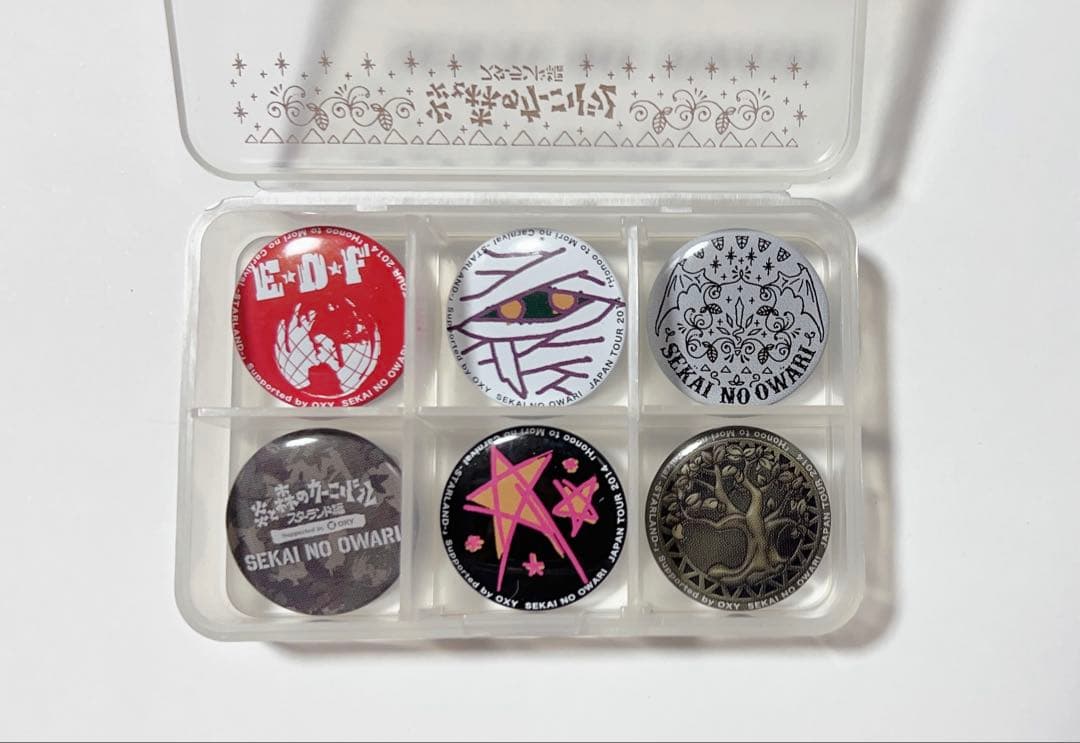 セカオワ 缶バッジセット ラバーバンド - メルカリ