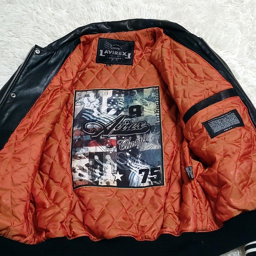 希少】90s AVIREX KING CASINO レザージャケット - メルカリ