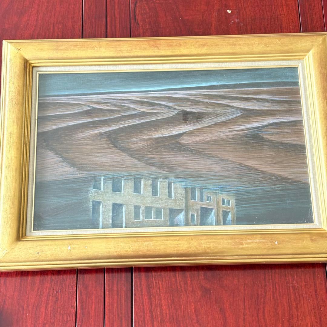 幸村孜良「孤旅-3」油彩額装 愛宕山画廊取扱 旧大連市生まれの画家