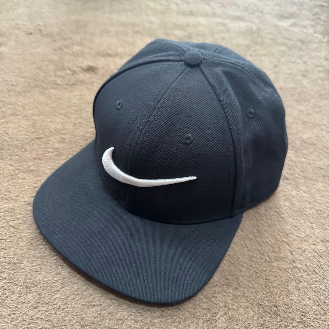 Nike ブラック キャップ ロゴ 約57~59cm - メルカリ