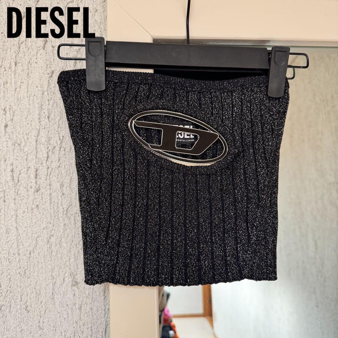 DIESEL チューブトップ　M-Clarksville-Lurex