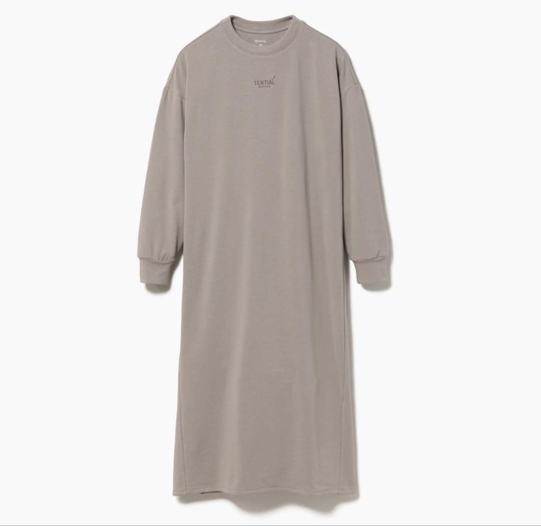 BAKUNE ブラウン パジャマ Lサイズ チュニック ワンピースタイプ