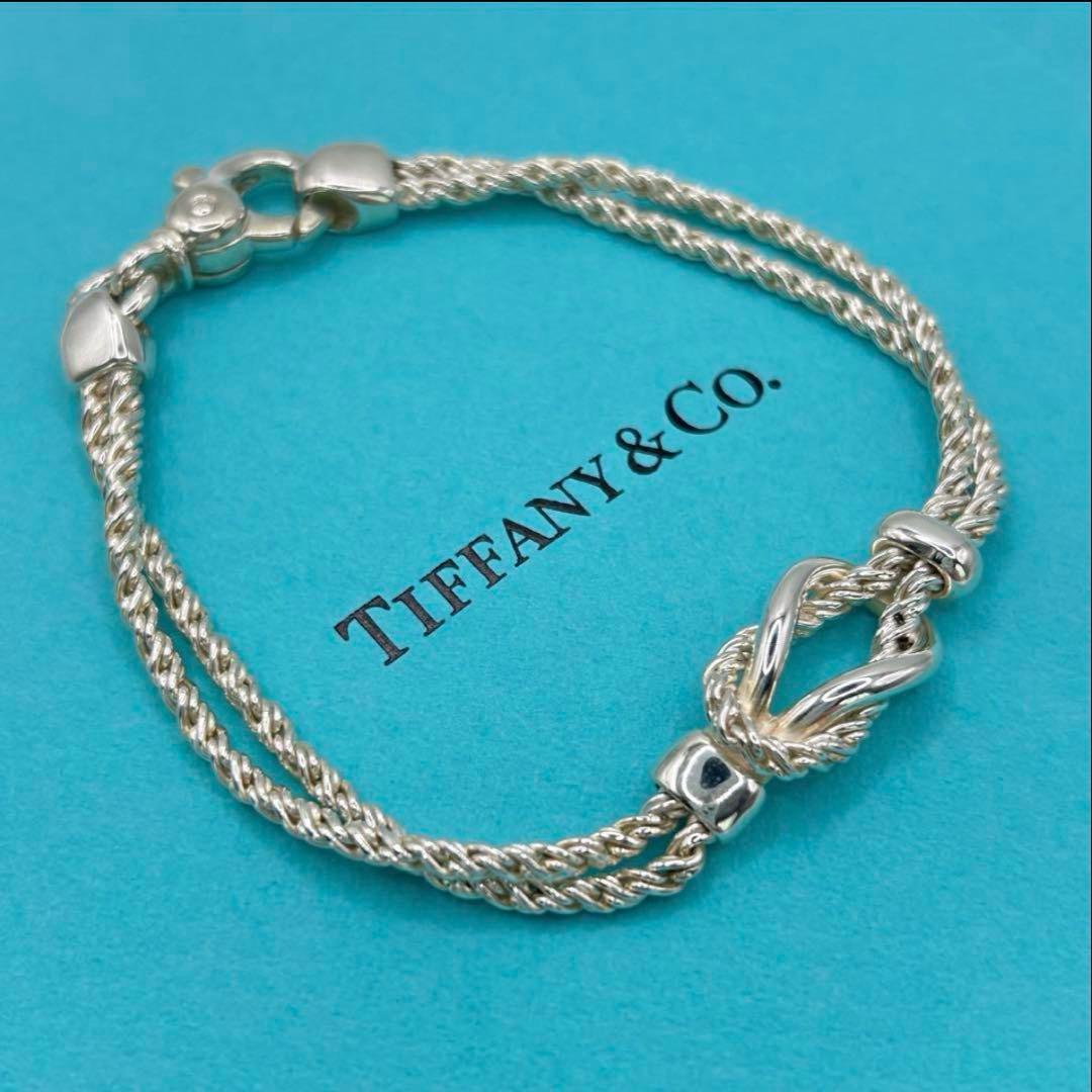Tiffany＆Co. ティファニー ダブルロープ センターノット ブレスレット