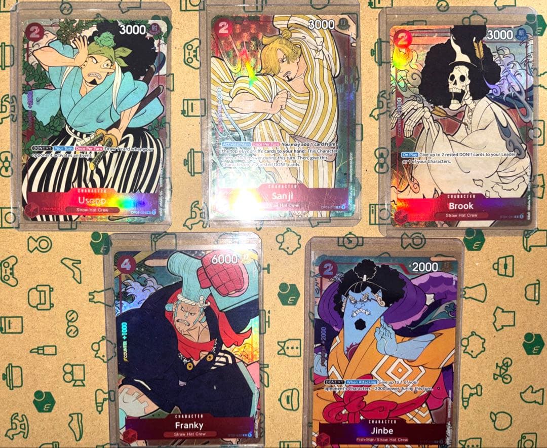 ワンピースカード　浮世絵　英語版 1st Anniversary Set 3枚