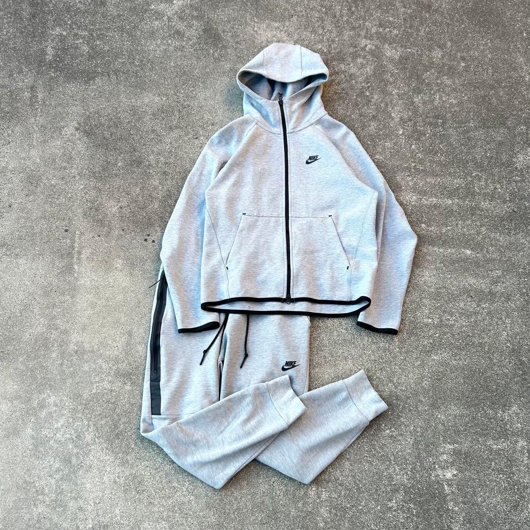 希少 NIKE テックフリース セットアップ グレー Drill メンズM 上下