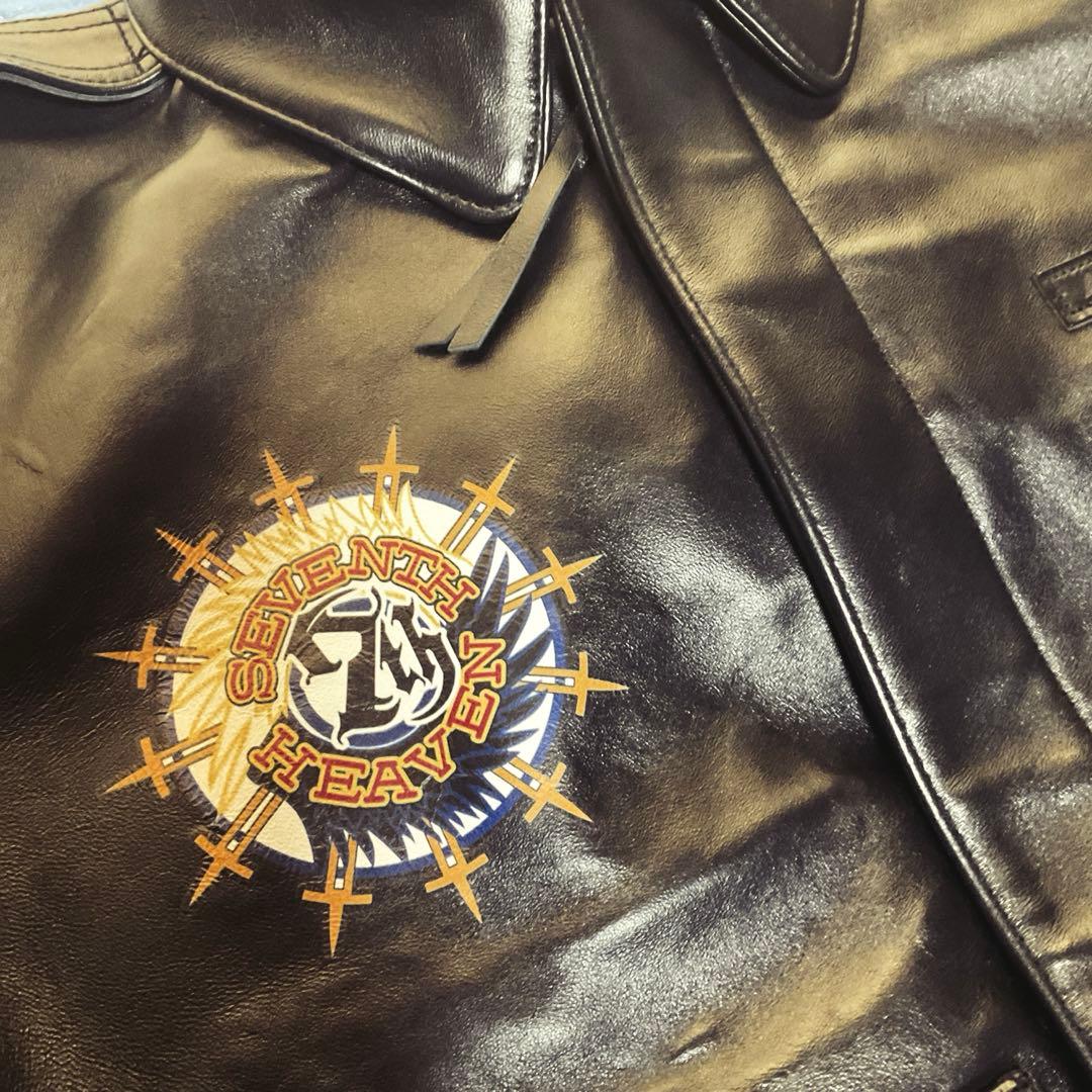 e*3様 AVIREX ファイナルファンタジーⅦ コラボ A2レザーフライトジャ