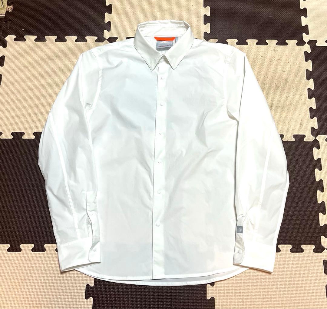 マムート セオン ロングスリーブシャツ アジアンサイズL ホワイト