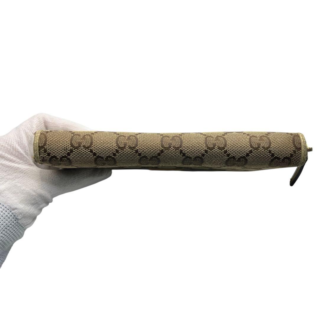 GUCCI GGキャンバス ラウンドファスナー 長財布 7883 - メルカリ