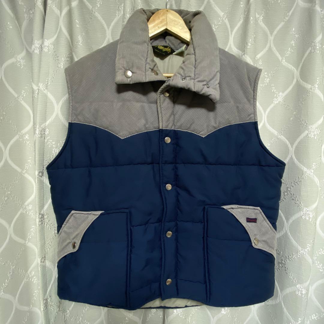 【USA製】Wrangler 70s ヴィンテージ　中綿 ダウンベスト L