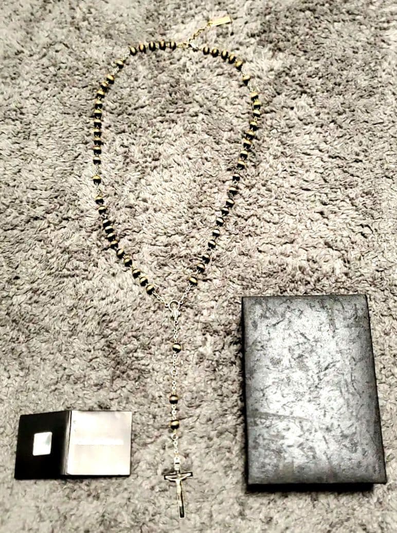 【木村拓哉さん着用】Dolce&Gabbana ロザリオネックレス黒 ドルガバ 木村拓哉着用ロザリオ ネックレス ドルガバ D&G ドルチェ&ガッバーナ