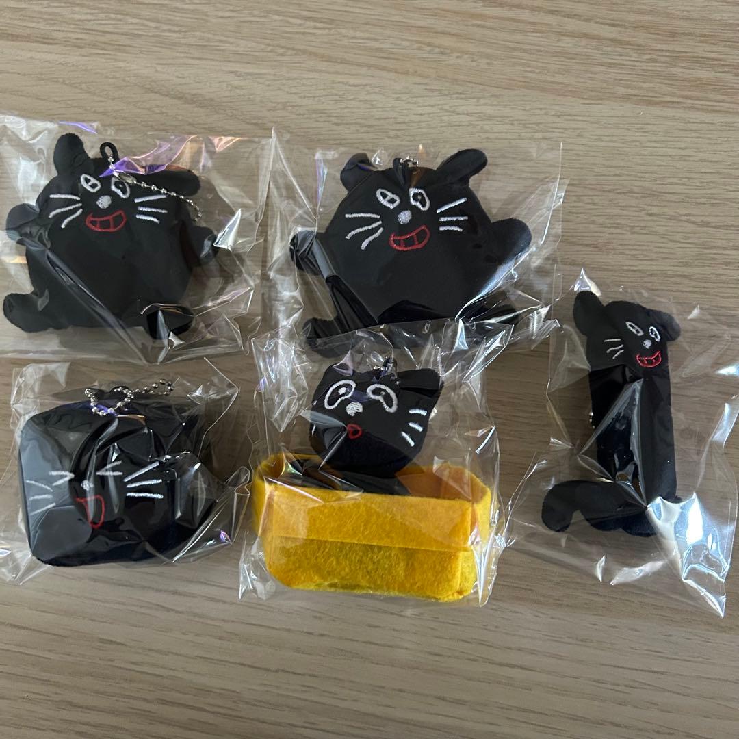 キヨ猫くじ C賞キヨ猫マスコットキーホルダー5個セット