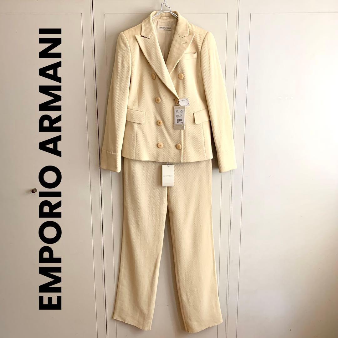 メル42399❗️ EMPORIO ARMANIダブルテーラードセットアップ EMPORIO ARMANI(エンポリオアルマーニ) ダブルテーラードジャケット