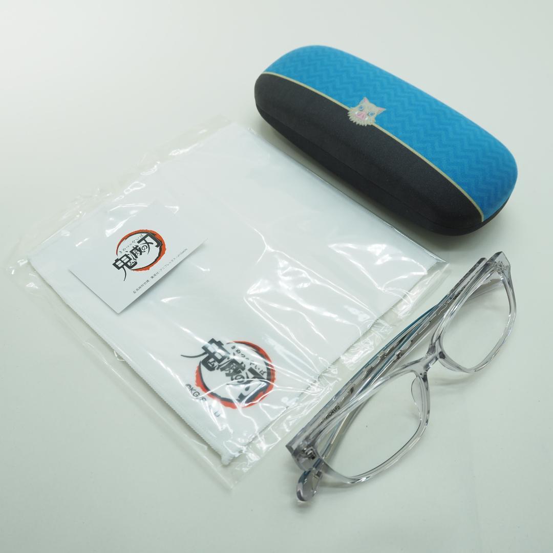 新品未使用 鬼滅の刃 嘴平伊之助 モデル ブルーライトカット 伊達メガネ