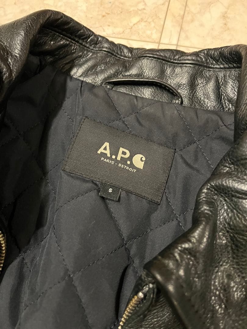 APC x Carhartt Detroit Leather Jacket - メルカリ