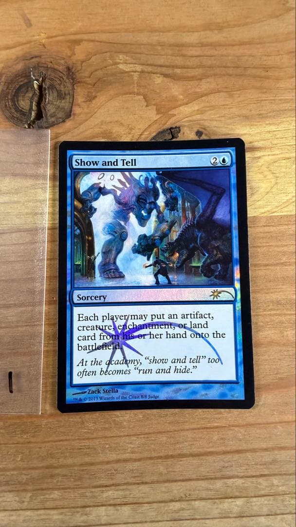 実物提示教育/Show and Tell ジャッジ褒賞 Foil 英語 MTG - メルカリ