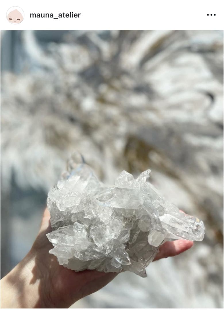 ローズクォーツ クラスター 鎌倉 mauna