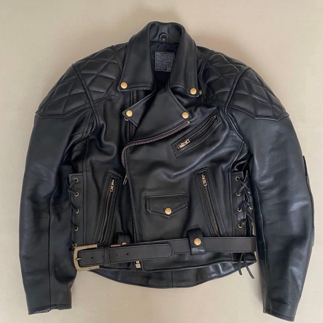 リナ KADOYA レザーライダースジャケット M