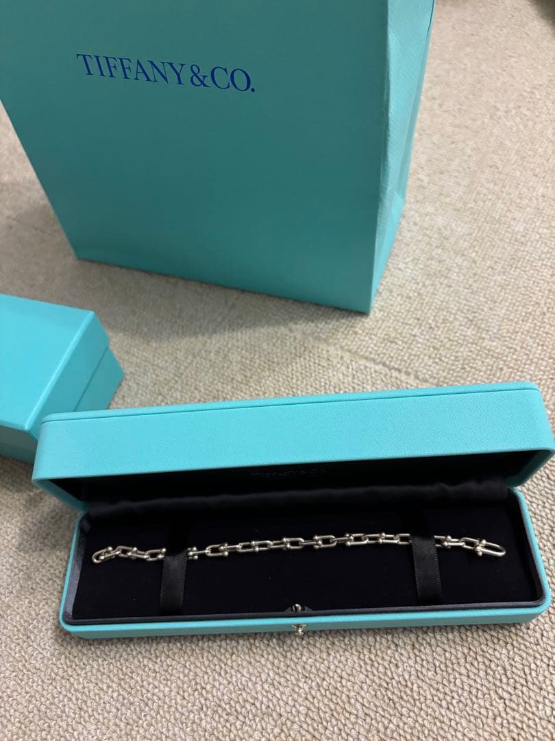 Tiffany & Co. ハードウェア スモール リンク ブレスレット 楽天市場】美品 ティファニー TIFFANY＆CO．ハードウェア スモール