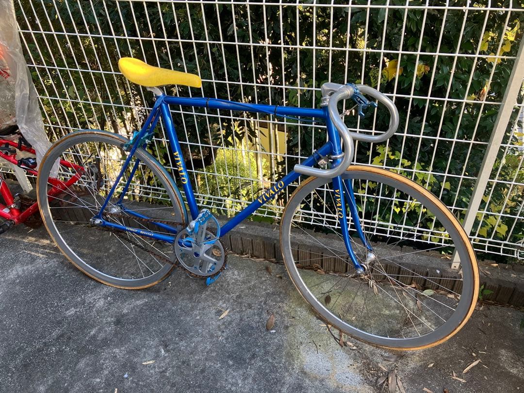 【値下げ可】vivalo NJS ピスト バイク クロモリ 青 NITTO 競輪